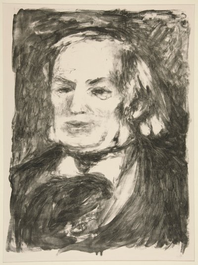 Portrait de Richard Wagner - Pierre Auguste Renoir