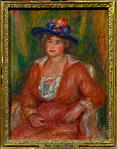 Portrait de femme assise - Pierre Auguste Renoir
