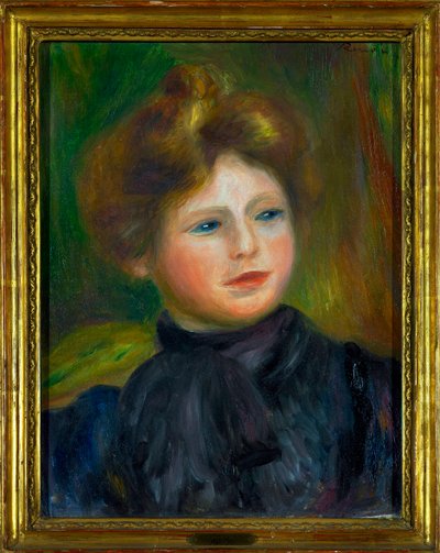 Portrait de femme. Peinture de Pierre Auguste Renoir (1916) - Pierre Auguste Renoir