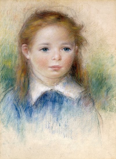 Portrait de fillette - Pierre Auguste Renoir