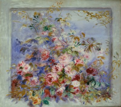 Roses à une fenêtre, 1879 - Pierre Auguste Renoir