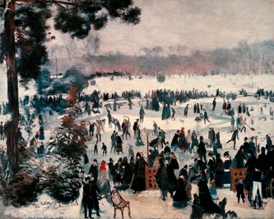 Patineurs au Bois de Boulogne à Paris - Pierre Auguste Renoir