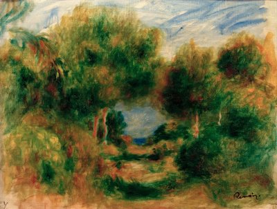 Sortie du bois, mer au fond - Pierre Auguste Renoir