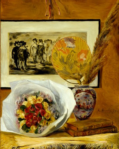 Nature morte avec bouquet - Pierre Auguste Renoir