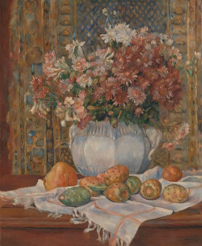 Nature Morte avec Fleurs et Figues de Barbarie, vers 1885 - Pierre Auguste Renoir