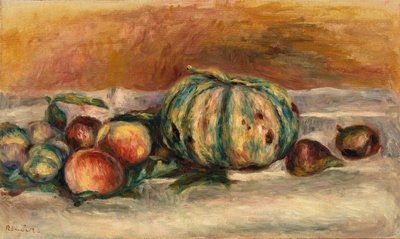 Nature morte au melon - Pierre Auguste Renoir