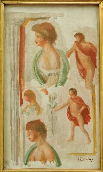 Étude de figures antiques - Pierre Auguste Renoir