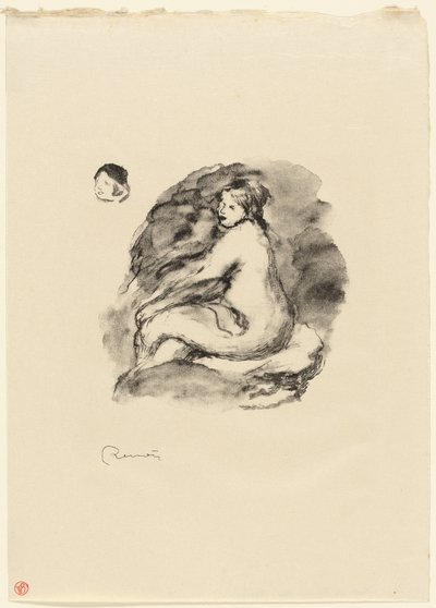 Étude de nu féminin assis, variante - Pierre Auguste Renoir