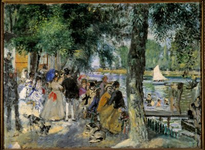 Baignade dans la Seine ou La Grenouillère. Café bal près de Chatou - Pierre Auguste Renoir