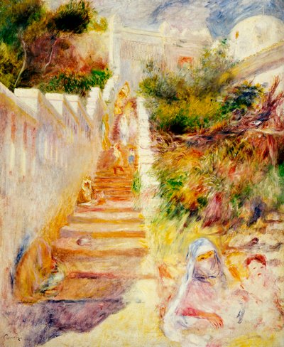 Les marches, Alger, c.1882 - Pierre Auguste Renoir