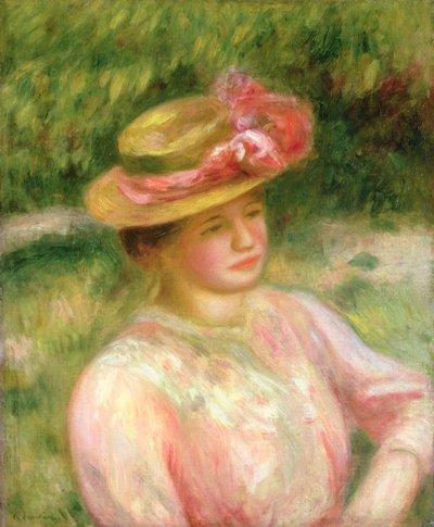 Le Chapeau de paille, 1895 - Pierre Auguste Renoir