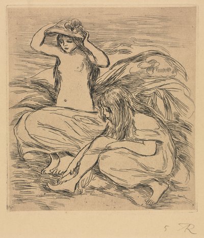 Les Deux Baigneuses - Pierre Auguste Renoir