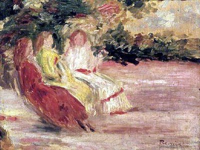 Trois femmes dans le parc - Pierre Auguste Renoir