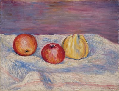 Deux pommes et un coing, c.1900 - Pierre Auguste Renoir