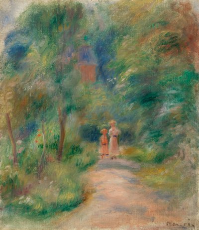 Deux figures dans un sentier - Pierre Auguste Renoir