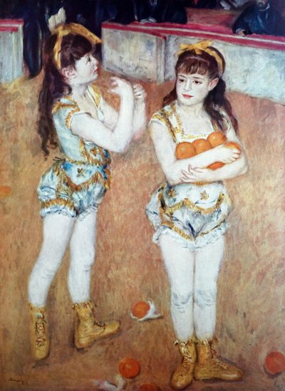 Deux petites filles de cirque - Pierre Auguste Renoir