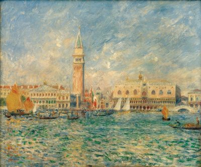 Vue de Venise (Le palais des Doges) - Pierre Auguste Renoir