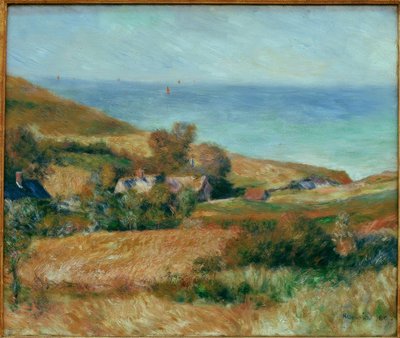 Vue de la côte près de Wargemont en Normandie - Pierre Auguste Renoir