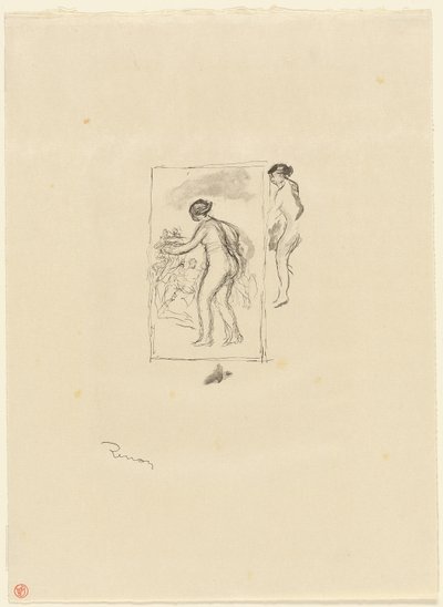 Femme avec vigne, 4e variante - Pierre Auguste Renoir