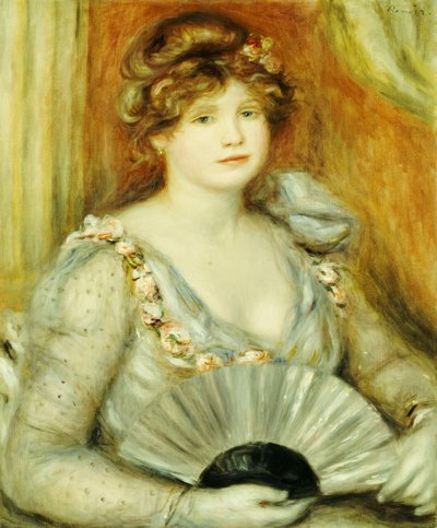 Femme avec un éventail - Pierre Auguste Renoir