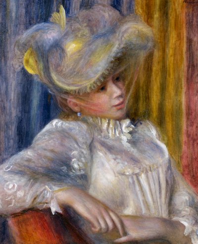 Femme au chapeau, 1891 - Pierre Auguste Renoir