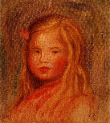 Jeune fille aux longs cheveux - Pierre Auguste Renoir