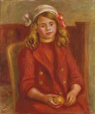 Jeune fille avec une orange, 1911 - Pierre Auguste Renoir