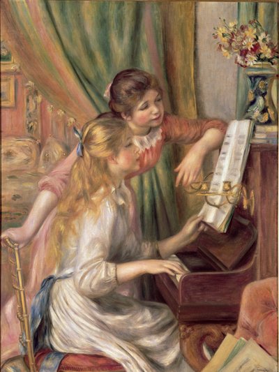 Jeunes filles au piano - Pierre Auguste Renoir