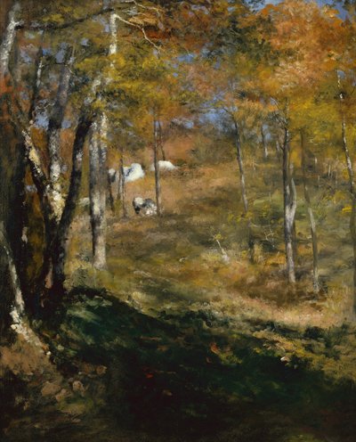 Jeunes arbres dans la forêt - Pierre Auguste Renoir