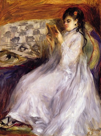 Jeune femme lisant, vers 1873 - Pierre Auguste Renoir