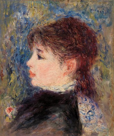 Jeune fille à la rose - Pierre Auguste Renoir