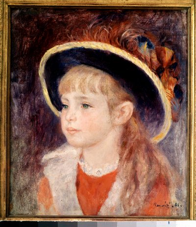 Jeune fille au chapeau bleu : portrait de Jeanne (Jane) Henriot (1878-1900), morte brûlée vive dans l