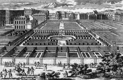 Vue du potager à Versailles à l