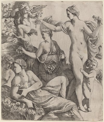 Vénus avec les Grâces et Putti - Pierre Biard the Younger