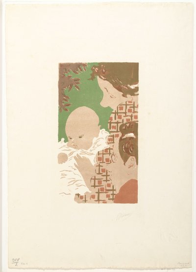 Andrée Terasse avec son fils Jean et son frère Pierre Bonnard (Scène de famille) - Pierre Bonnard