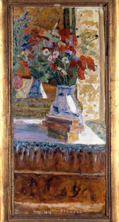Bouquet de coquelicots Peinture de Pierre Bonnard (1867-1947). 1918. Dim. 0.72 x 0.325 m. Besançon, Musée des Beaux-Arts - Pierre Bonnard