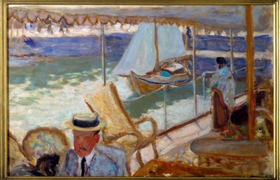 En yacht - Pierre Bonnard