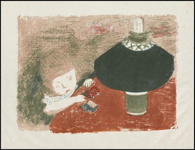 Enfant avec lampe - Pierre Bonnard
