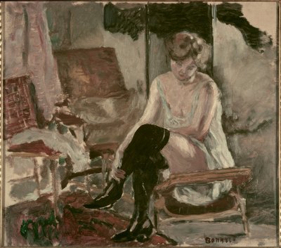 Étude de jeune femme sur sa chaise longue - Pierre Bonnard