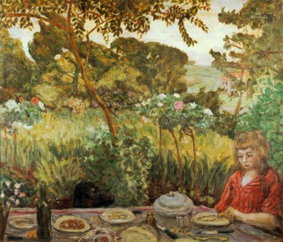 Fin de repas au jardin - Pierre Bonnard