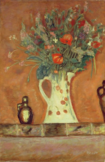 Fleurs sur une cheminée - Pierre Bonnard