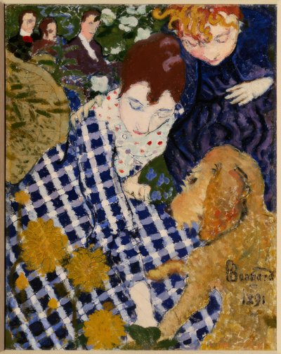 Femme avec chien - Pierre Bonnard