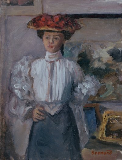 Fille avec un chapeau - Pierre Bonnard