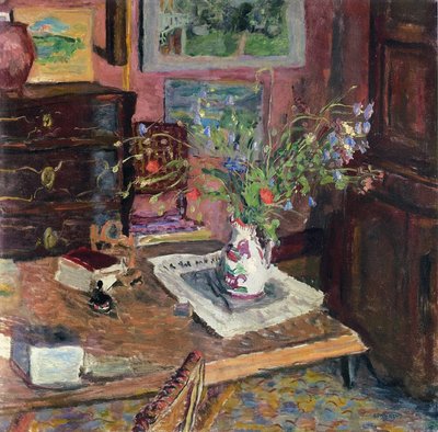 Intérieur avec des fleurs, c.1910 - Pierre Bonnard