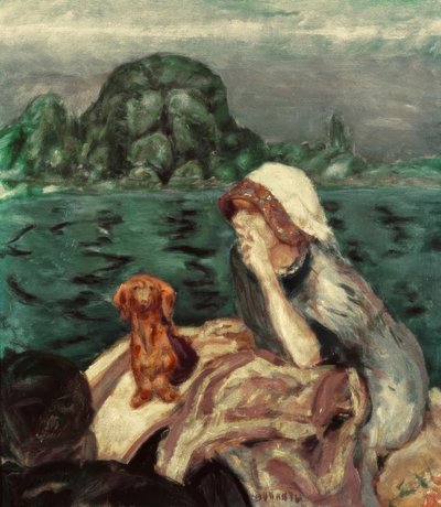 La promenade en bateau à Vernon. Mme Bonnard - Pierre Bonnard