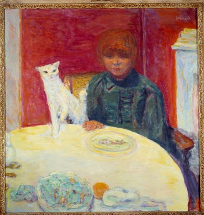 La femme au chat ou le chat demandant - Pierre Bonnard