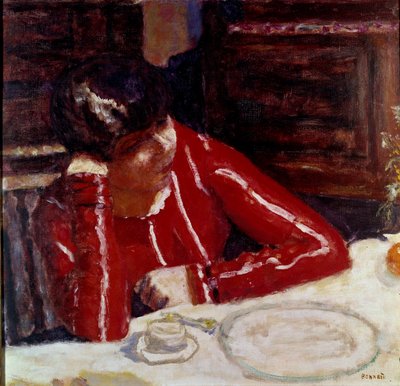 Le corsage rouge - Pierre Bonnard