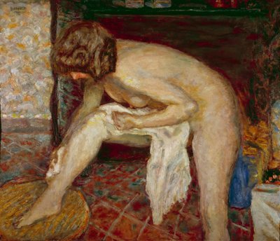 Nu à sa toilette devant la cheminée - Pierre Bonnard