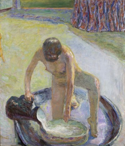 Nu accroupi dans la baignoire, 1918 - Pierre Bonnard