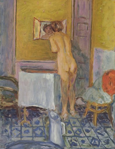 Nu au drap rouge (Nu à sa toilette) - Pierre Bonnard
